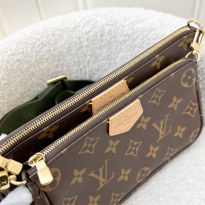 LV Multi Pochette Accessoires MPA in Monogram Canvas, Khaki Strap and GHW (Model: M44813)