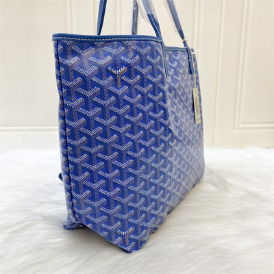 Goyard Saint Louis PM Tote in Blue Signature Canvas