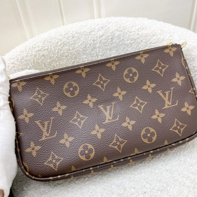 LV Multi Pochette Accessoires MPA in Monogram Canvas, Khaki Strap and GHW (Model: M44813)