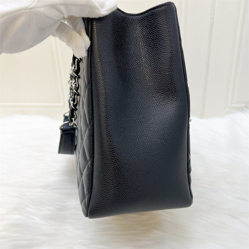 Chanel Grand Shopping Tote GST in Black Caviar and SHW