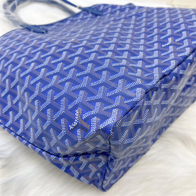 Goyard Saint Louis PM Tote in Blue Signature Canvas
