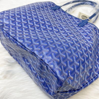 Goyard Saint Louis PM Tote in Blue Signature Canvas