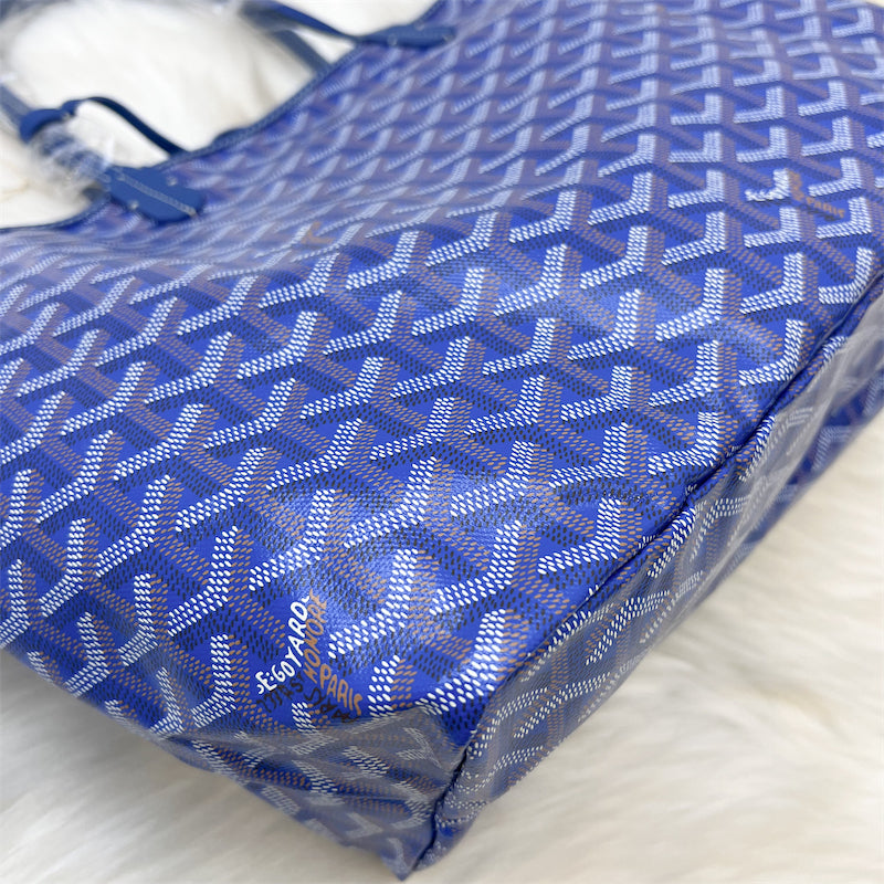 Goyard Saint Louis PM Tote in Blue Signature Canvas
