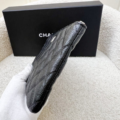 Chanel Classic Small O-Case / Pouch in Black Caviar and SHW