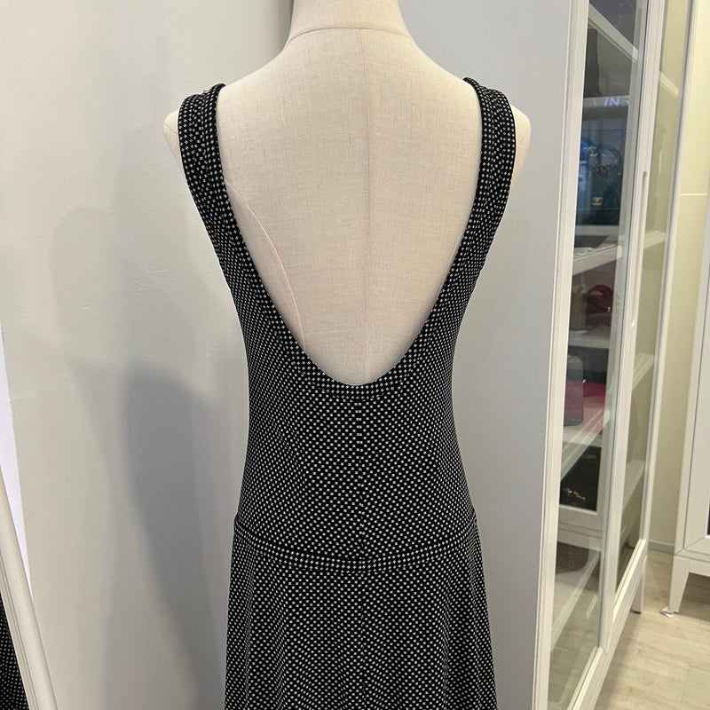 Chanel Mini CC Logo Maxi Dress in Polyamide and Elastane (Model: P78058)