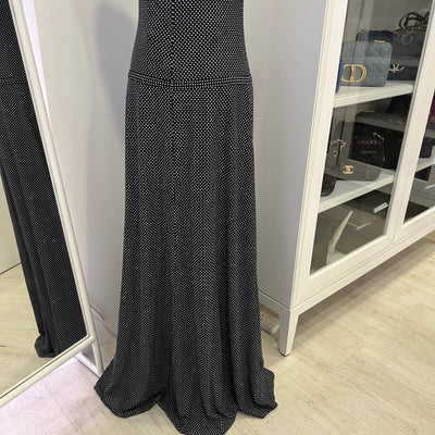 Chanel Mini CC Logo Maxi Dress in Polyamide and Elastane (Model: P78058)