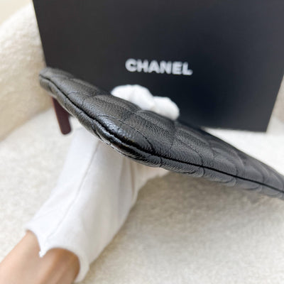 Chanel Classic Small O-Case / Pouch in Black Caviar and SHW