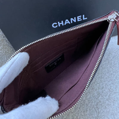 Chanel Classic Small O-Case / Pouch in Black Caviar and SHW