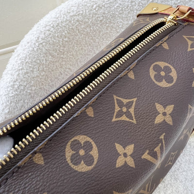 LV Side Trunk MM Bag in Monogram Canvas and GHW (Model: M46358)