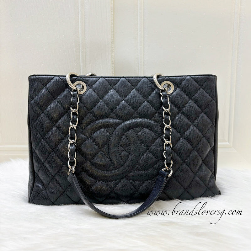 Chanel Grand Shopping Tote GST in Black Caviar and SHW