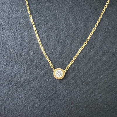 Cartier D'Amour Necklace with Diamond in 18K Yellow Gold, Large Model