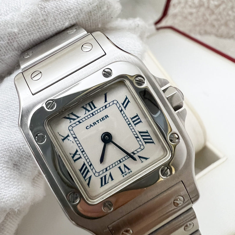 Cartier Santos Galbee Steel Watch, Quartz Movement (W20017D6)