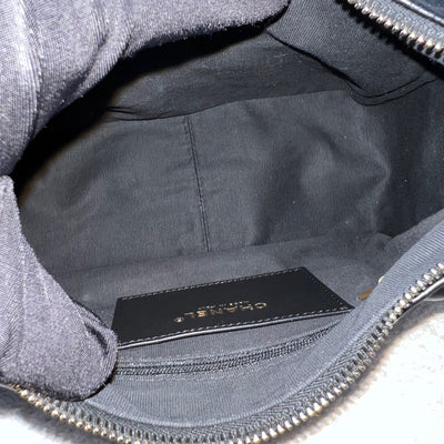 Chanel 25C Small Hobo Bag in Black Shiny Lambskin and AGHW (Model: AS5339)