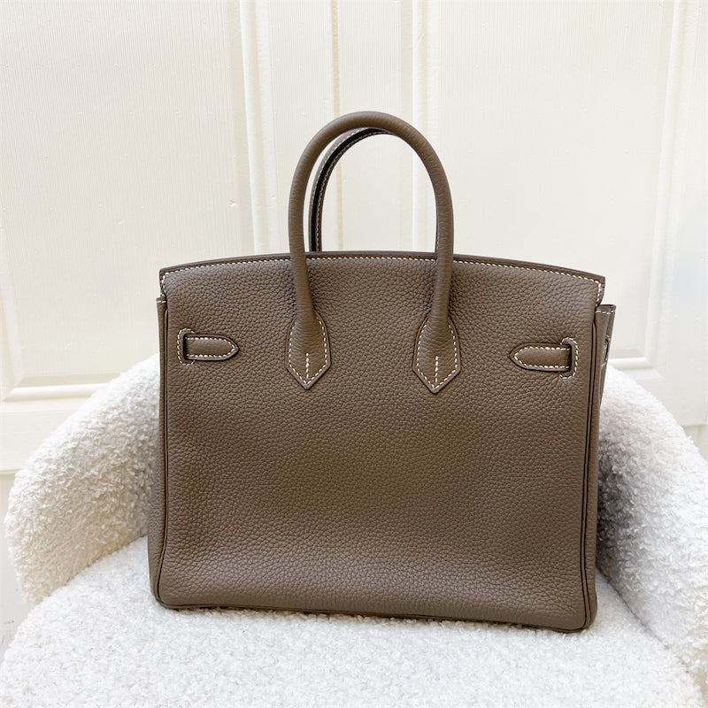 Hermes Birkin 25 in Etoupe Togo Leather and GHW