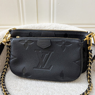 LV Multi Pochette Accessoires MPA in Black Monogram Empreinte Leather and GHW