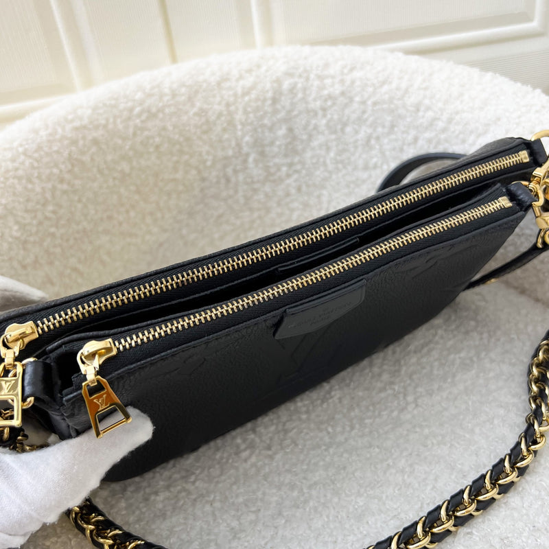 LV Multi Pochette Accessoires MPA in Black Monogram Empreinte Leather and GHW