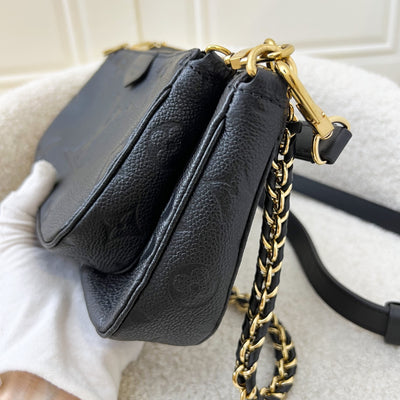 LV Multi Pochette Accessoires MPA in Black Monogram Empreinte Leather and GHW