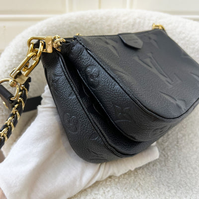 LV Multi Pochette Accessoires MPA in Black Monogram Empreinte Leather and GHW