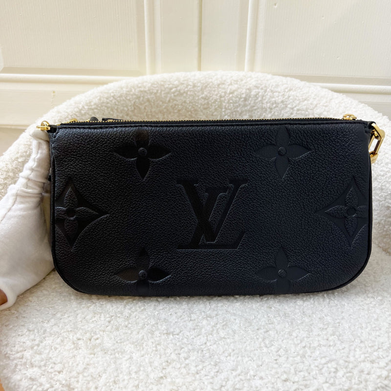 LV Multi Pochette Accessoires MPA in Black Monogram Empreinte Leather and GHW