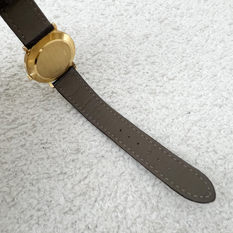 Rolex Cellini 18K Yellow Gold Plated Manual Winding Watch 30mm with Third Party Strap (Model: 5112)