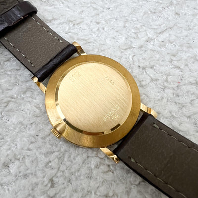 Rolex Cellini 18K Yellow Gold Plated Manual Winding Watch 30mm with Third Party Strap (Model: 5112)