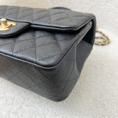 Chanel Top Handle Mini Rectangle Flap in 21S Black Caviar and AGHW