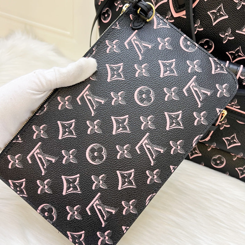 Louis Vuitton LV Fall For You Neverfull MM in Black Monogram Canvas and GHW (Model: M46137)