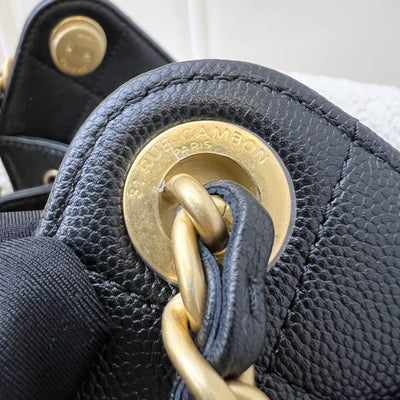 [Local Set - Nov 2025] Chanel 25 Mini Hobo Bag in Black Caviar and AGHW (Model: AS5631)