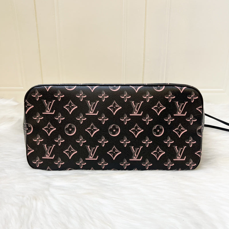 Louis Vuitton LV Fall For You Neverfull MM in Black Monogram Canvas and GHW (Model: M46137)