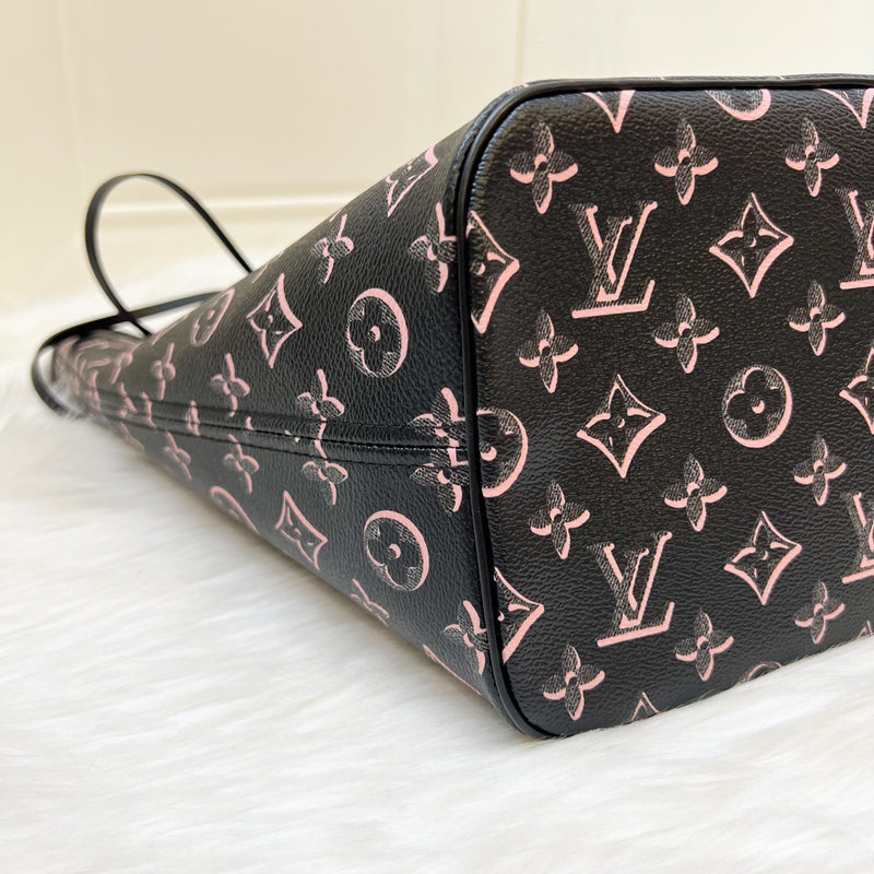 Louis Vuitton LV Fall For You Neverfull MM in Black Monogram Canvas and GHW (Model: M46137)