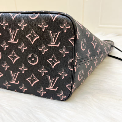 Louis Vuitton LV Fall For You Neverfull MM in Black Monogram Canvas and GHW (Model: M46137)