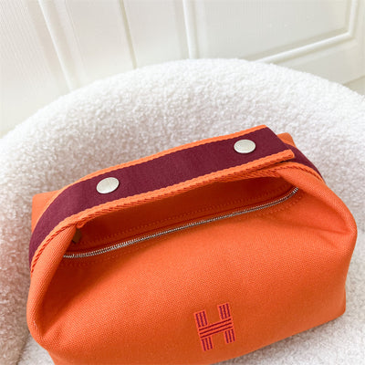 Hermes Bride a Brac PM in Orange Canvas