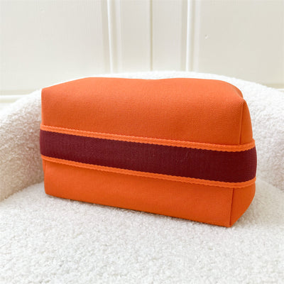 Hermes Bride a Brac PM in Orange Canvas