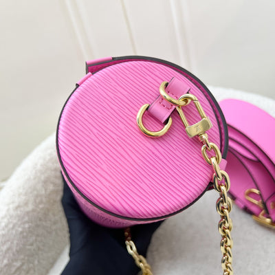 LV Papillon Trunk in Rose (Fuchsia Pink) Epi Leather and GHW (Model: M58649)
