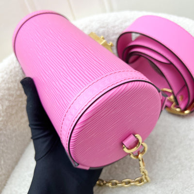 LV Papillon Trunk in Rose (Fuchsia Pink) Epi Leather and GHW (Model: M58649)