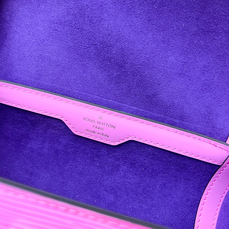 LV Papillon Trunk in Rose (Fuchsia Pink) Epi Leather and GHW (Model: M58649)
