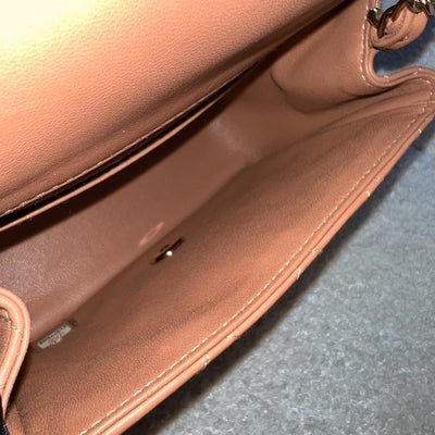 Chanel Classic Square Mini Flap in 21P Caramel Lambskin and LGHW (Model: A35200)