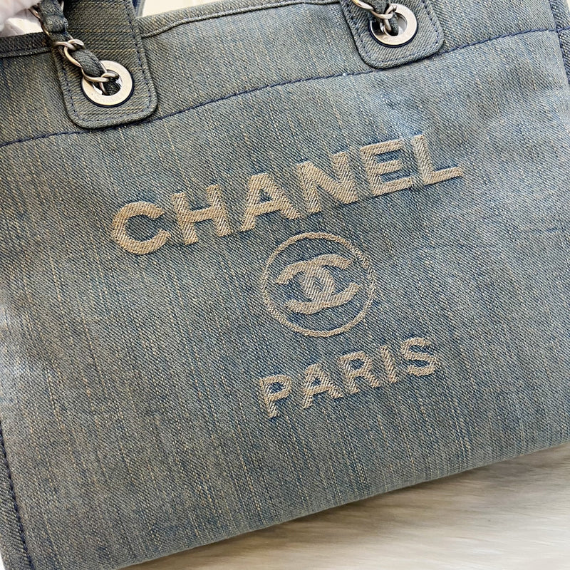 Chanel Small Deauville in 23S Blue Denim and SHW