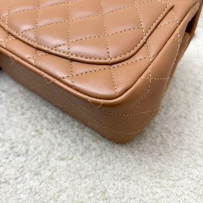 Chanel Classic Square Mini Flap in 21P Caramel Lambskin and LGHW (Model: A35200)