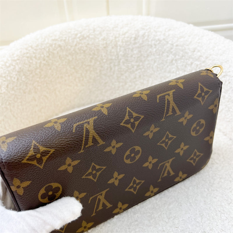 LV Felicie Pochette in Vivienne in Great Wall of China Monogram Canvas and GHW