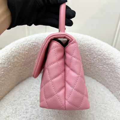 Chanel Small 24cm Coco Handle Flap in 20A Pink Caviar and LGHW (Model: A92990)