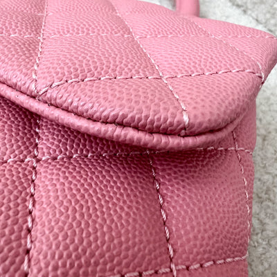 Chanel Small 24cm Coco Handle Flap in 20A Pink Caviar and LGHW (Model: A92990)