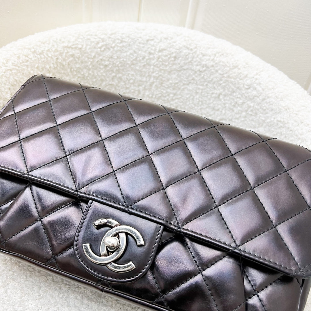 Chanel Seasonal Medium Flap Bag with Dark Bronze Shiny Calfskin