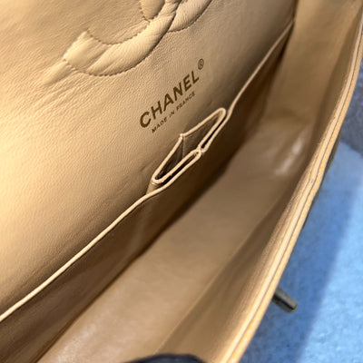Chanel Medium Classic Flap CF in Dark Beige Caviar and 24K Gold Plated HW