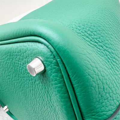 Hermes Picotin 18 in Vert Vertigo Clemence Leather and PHW