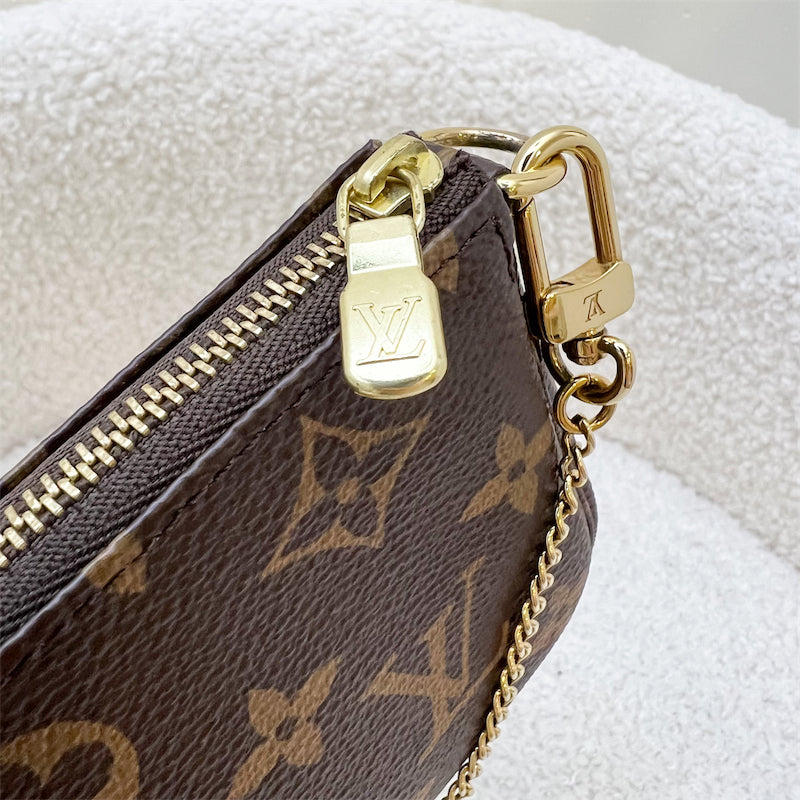 LV Mini Pochette Accessoires in Monogram Canvas and GHW