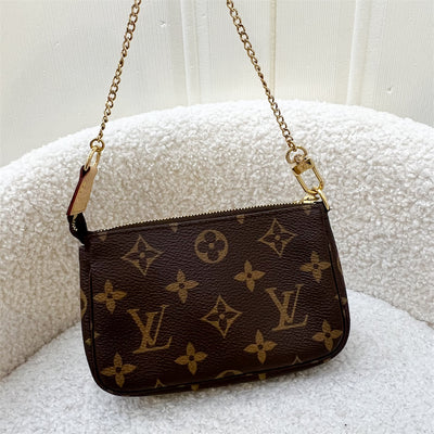 LV Mini Pochette Accessoires in Monogram Canvas and GHW