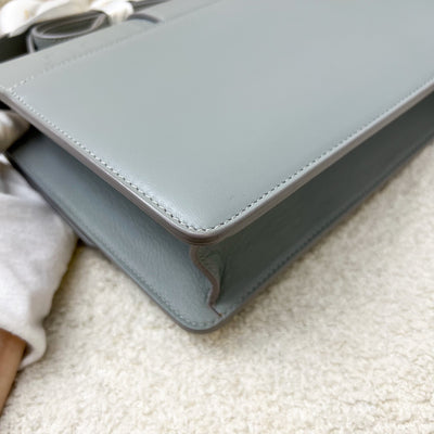 Dior 30 Montaigne Flap Bag in Stone Grey Calfskin and GHW (Model: M9203, Colour: M41G)