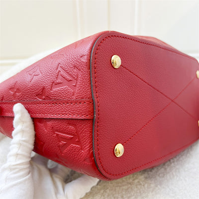 LV Mazarine PM Bag in Red Empriente Leather GHW