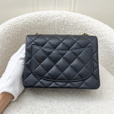 Chanel Vintage Classic Mini Square Flap in Black Caviar and 24K GHW